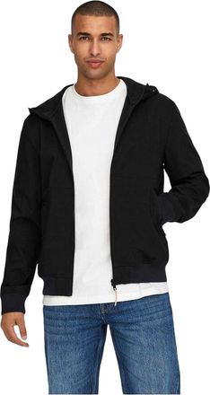 Only Softshell-jas met capuchon voor heren, model Bowie (Zwart)