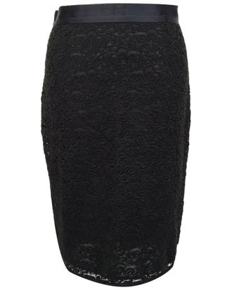 Dolce & Gabbana Lace Midi Pencil Skirt, Size It, 42 (Authentic Pre-Loved)