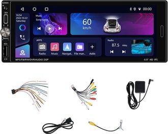 OEM Autoest&eacute;reo De 6,9 Pulgadas Y 1 Din Con Reproductor Multimedia De 2+32 Gb, Navegaci&oacute;n Gps, Wi-fi, Carplay, Android Auto, Fm/rds Y Mirror Link
