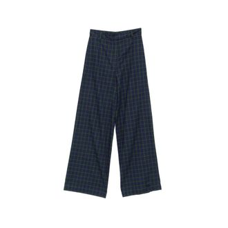 Dries Van Noten Check-pattern Wide-leg Trousers