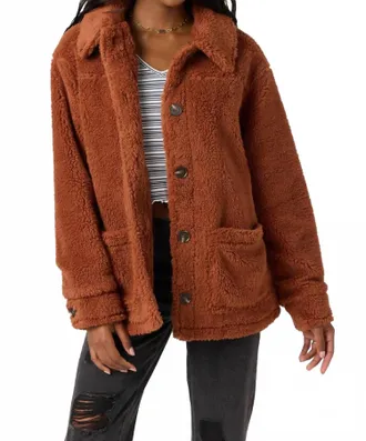 O'Neill Huxlee Solid Jacket In Rustic Brown