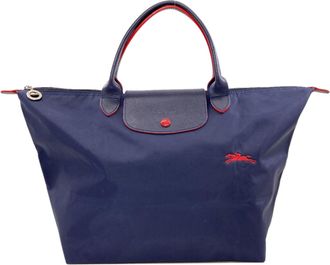 Longchamp Navy Nylon Tote Bag (Pre-Owned)