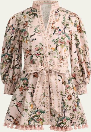 Alice & Olivia Lucy Belted Mini Shirtdress
