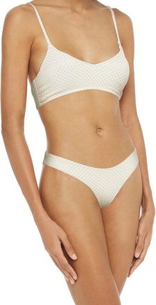 Melissa Odabash Vienna Gold Jacquard Bikini Size XL