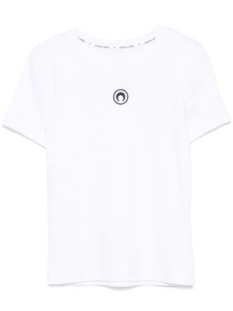 Marine Serre Moon Logo Baumwoll -T -Shirt