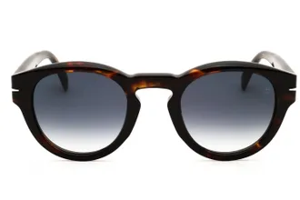 David Beckham DB7110S Gradient Lens Round Sunglasses - Black