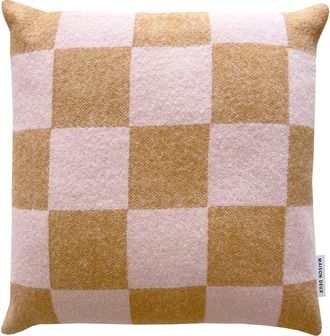 Maison Deux Checkerboard Cushion Cover in Pink/brown at Nordstrom, Size 2Ft 0In X 2Ft 0In