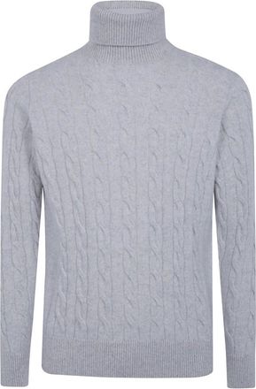 FILIPPO DE LAURENTIIS Ml Braid - Knitwear - Hombre - Gris - 2XL
