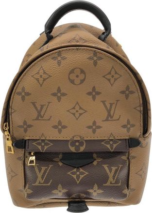 Louis Vuitton Brown Coated Canvas Backpack (Pre-Owned)