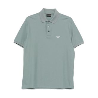 Emporio Armani Heren, Tops, Blauw, Maat: XL Katoen