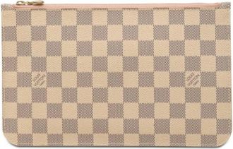 Louis Vuitton Pre-owned Damier Azur Pouch - Dames - Vintage Clutch - Wit - ONE Size - Vintage
