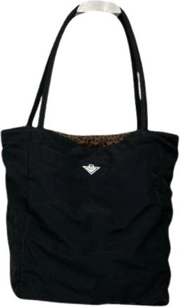 Bottega Veneta Pre-owned Fabric Shoulder Bag - Dames - Vintage Shopper - Zwart - ONE Size - Vintage