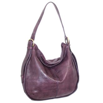 Nino Bossi Vintage Leather Classic Hobo in Viola
