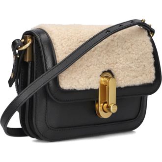 Ted Baker Elegante Zwarte Schoudertas Sherlin - Dames - Schoudertassen - Beige - ONE Size - Wol - Tassen