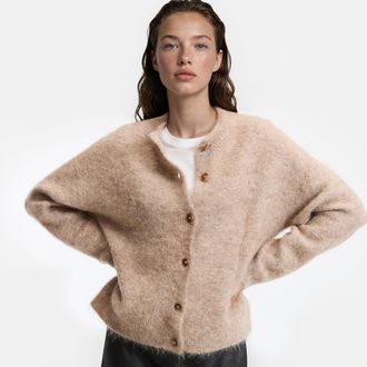 La Redoute Collections Vest van geborsteld alpaca-mengsel, Signature JANY