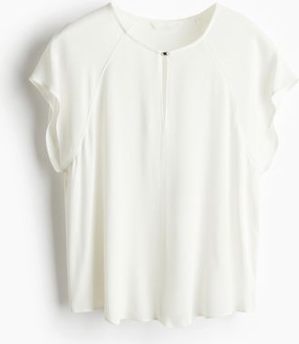 H&M Crêpe-Bluse - White