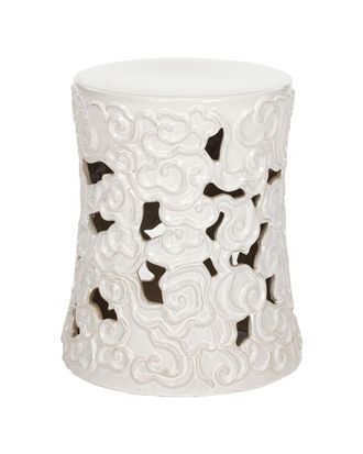 Safavieh White Cloud Garden Stool