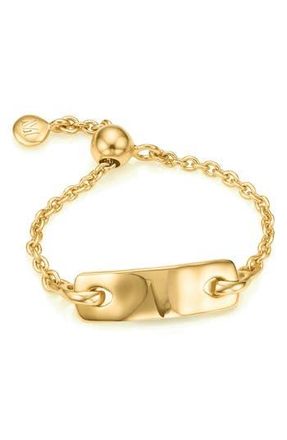 Monica Vinader Havana Friendship Chain Ring in Yellow Gold at Nordstrom Rack