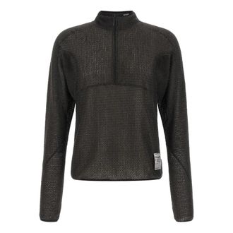 SATISFY Satisfy - FuzzFleece AD Sweatshirt - Heren - Sport - Zwart - Maat: S Fleece