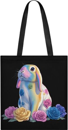 Generic Rabbits Print Tote Bag for Women Men Shoulder Bags Purses Pouch Handbags