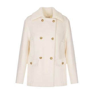 P.A.R.O.S.H. Mujer, Abrigos, Blanco, Talla: S