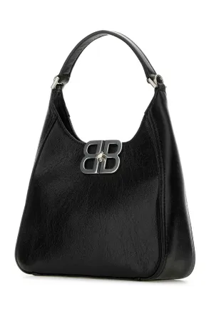 Balenciaga Womens Black Leather Bb Soft Handbag Borse A Mano