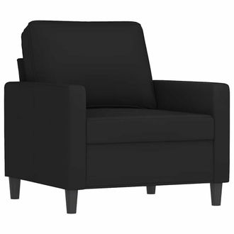 vidaXL Sill&oacute;n De Terciopelo Negro 60 Cm Vidaxl