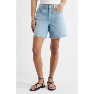 Open Edit Classic Denim Shorts in Logan Wash at Nordstrom, Size 24