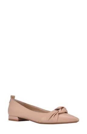 Calvin Klein Kendy Pointed Toe Flat in Light Natural 110 at Nordstrom Rack, Size 8