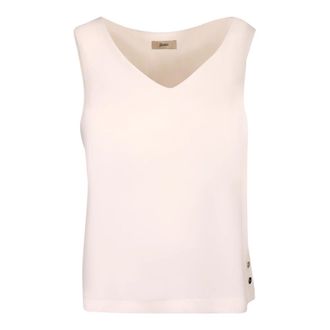 Herno Bl 000051D 12875S 1100 - Dames - Tops zonder mouwen - Wit - 2XL - Tops