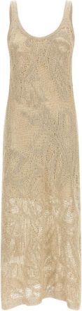 Brunello Cucinelli Beige Crochet dress