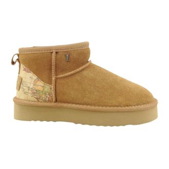 Alviero Martini 1A Classe Enkellaarsjes - Dames - Schoenen - Bruin - Maat: 40 EU Leer
