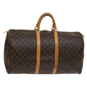 Louis Vuitton Tweedehands Canvas Louis Vuitton tassen - Dames - Pre-owned - Bruin - Maat: ONE Size Leer