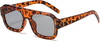 Generic Square Frame Womens Oversized Sunglasses Outdoor Beach Mens Sports Sun Glasses(Multi-colored)