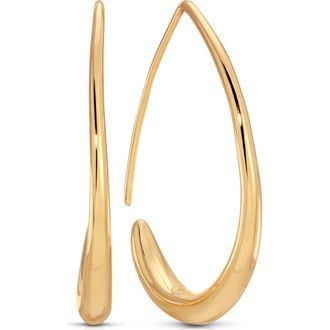 Ettika Simple Threader Hoop Earrings in Gold at Nordstrom