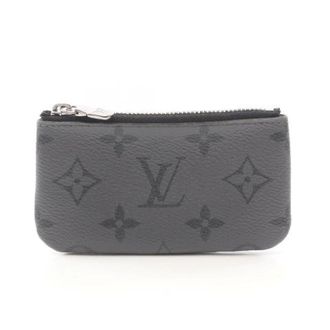 Louis Vuitton Pre-owned Wallets, male, Gray, Size: ONE SIZE Pre-owned Pochette Cle Monogram Eclipse Reverse Leather Coin Case