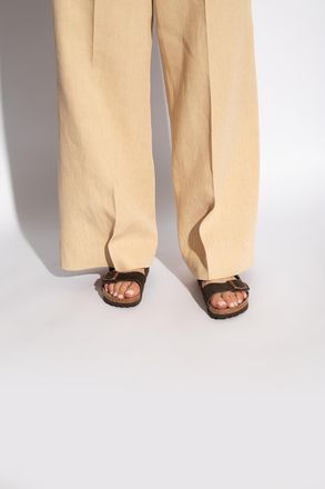 Birkenstock Arizona BS Slides, Womens, Brown