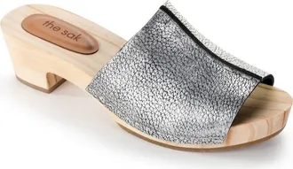 The Sak Ella Clog Sandal in Dark Silver at Nordstrom Rack, Size 7