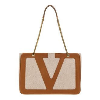 Valentino Garavani Viva Superstar Medium Canvas Shopping Bag