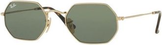Ray-Ban Authentieke Octagonale Bril Premium Kwaliteit - unisex - Zonnebrillen - Geel - 53 MM - Accessoires