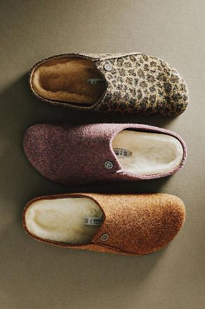 Birkenstock Zermatt Wool Felt Shearling Clogs