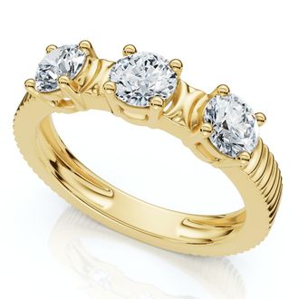 Pompeii3 3/4Ct Jade Diamond Wedding Stackable Ring 14k Gold or Platinum Lab Grown