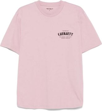 Carhartt Work in Progress Catalogue C Logo T-shirt - men - Organic Cotton - S - Pink