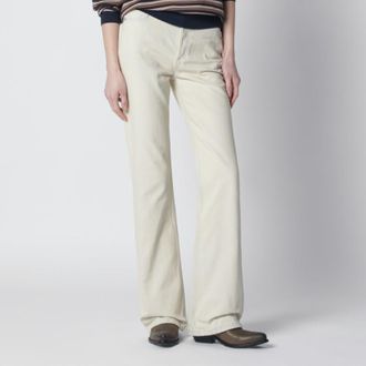 A.P.C. White jeans with faded effect