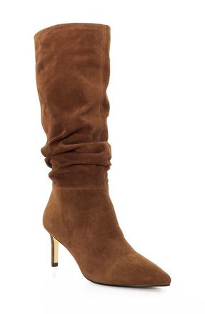 Dune London Slouch Pointed Toe Knee High Boot in Dark Tan at Nordstrom, Size 8Us