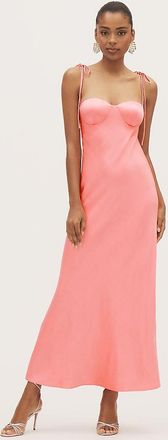 BHLDN Calista Sweetheart Shell Satin Charmeuse Maxi Slip Gown