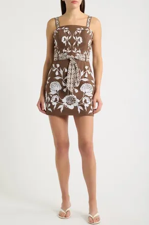 Lilly Pulitzer Muireann Skirted Romper in Coco Beach Marni at Nordstrom, Size 12