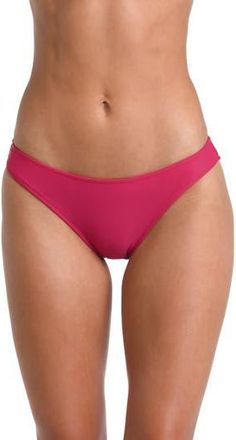 L'agence Nicole Solid Classic Bikini Bottoms in Berry at Nordstrom Rack, Size X-Large