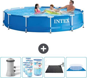 Intex Piscina Con Estructura Redonda - 366x76 Cm - 7-piezas Scb91