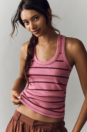 Pilcro Sunny Scoop-Neck Tank by Pilcro Top